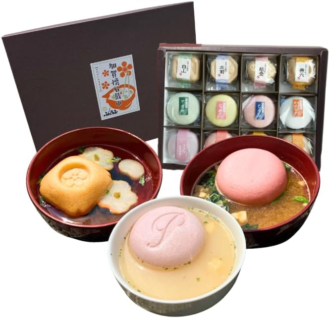 金沢ふくら屋 最中のお吸い物 スープ 味噌汁セット