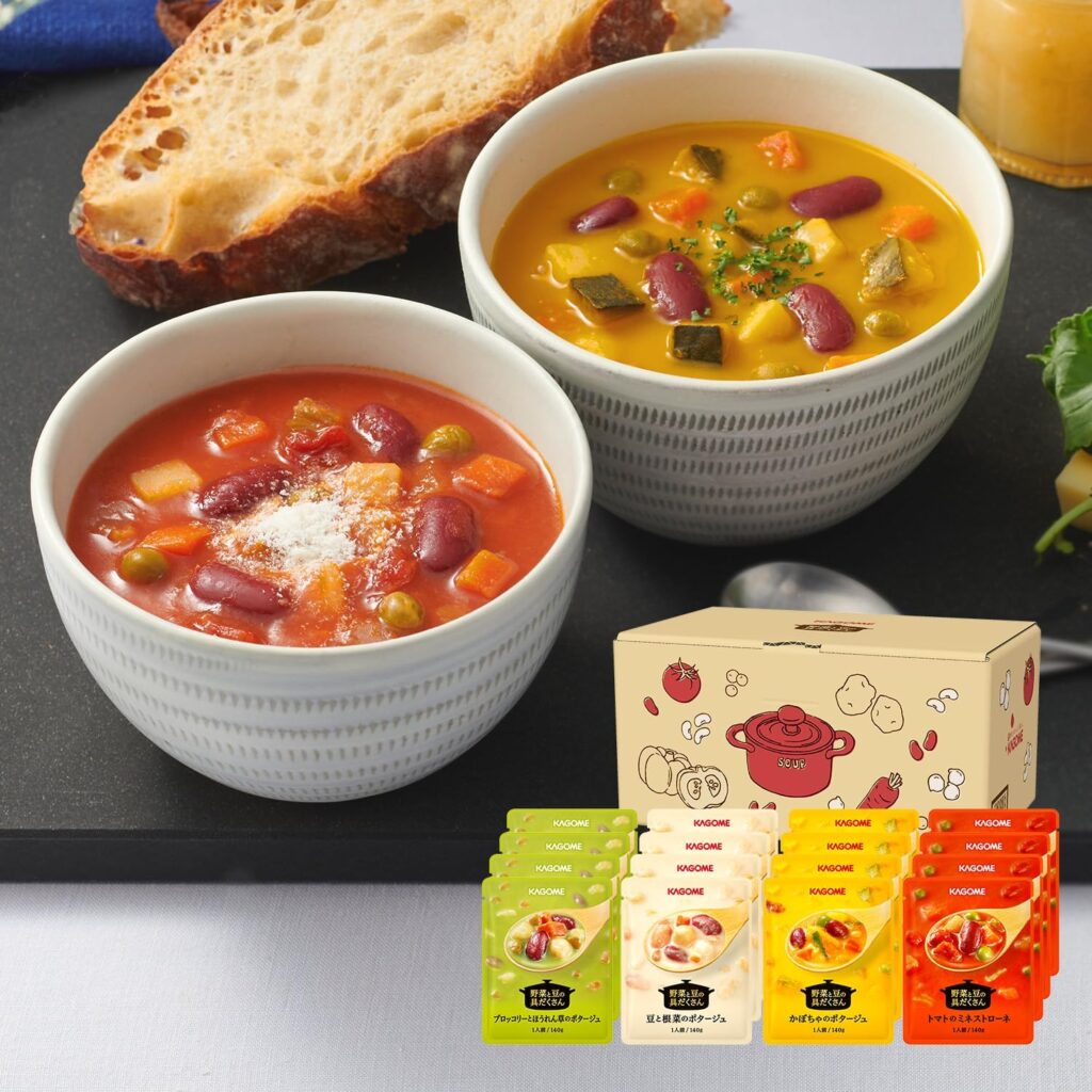 カゴメ 野菜と豆の具だくさんポタージュ スープ