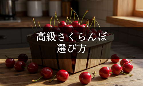 高級さくらんぼの選び方