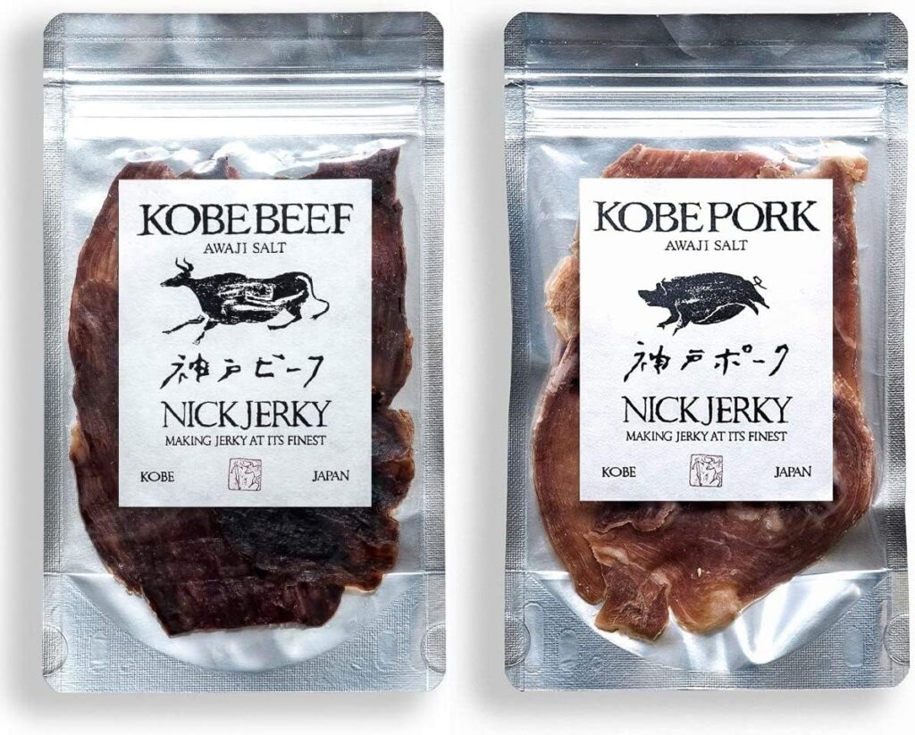 NICKJERKY 特選素材【神戸ブランド】 ビーフジャーキー、ポークジャーキー食べ比べセット
