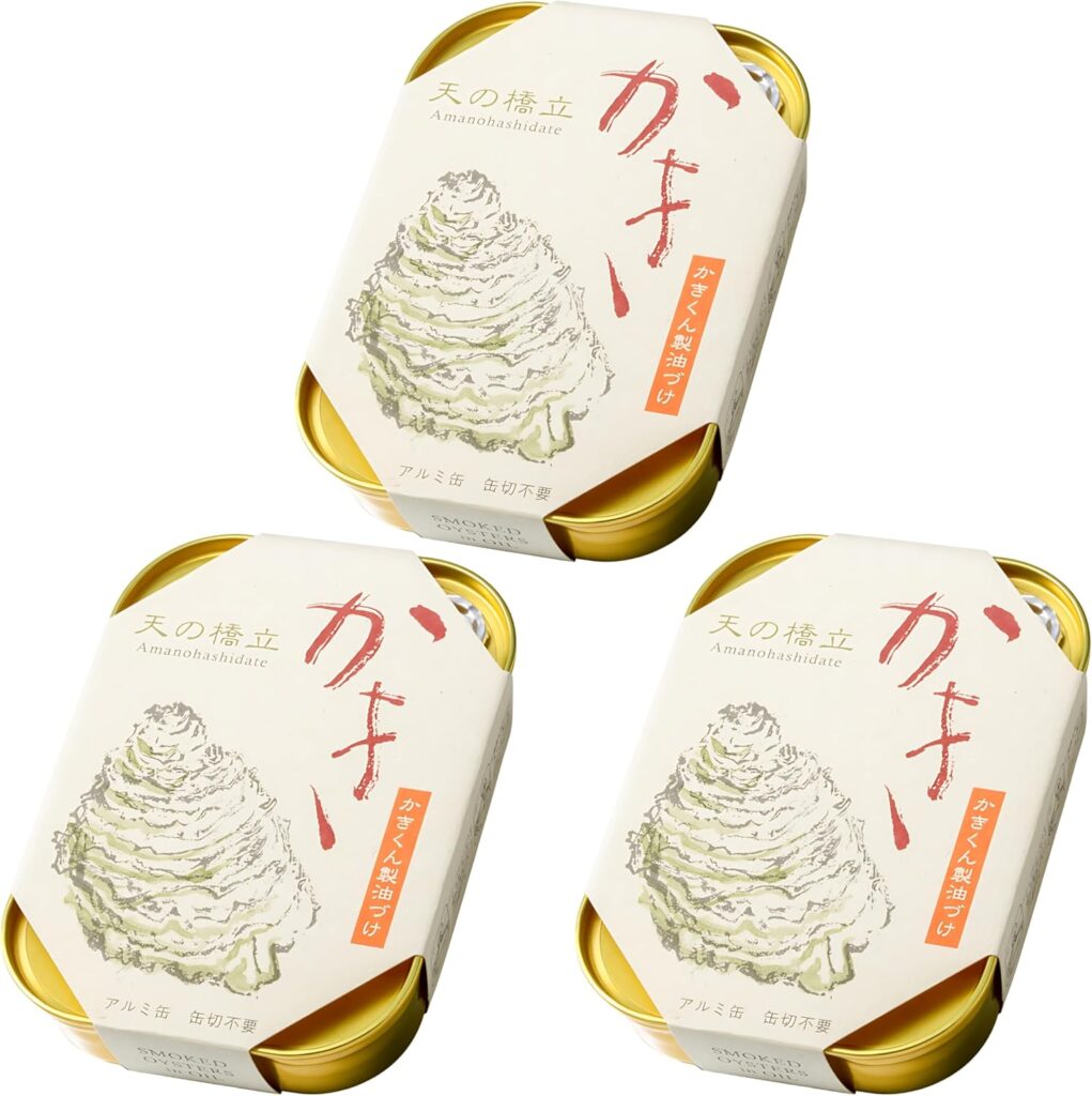 竹中缶詰 天の橋立 かき燻製油づけ