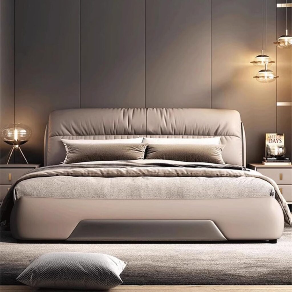 モダンライト ラグジュアリー フルサイズベッドフレーム