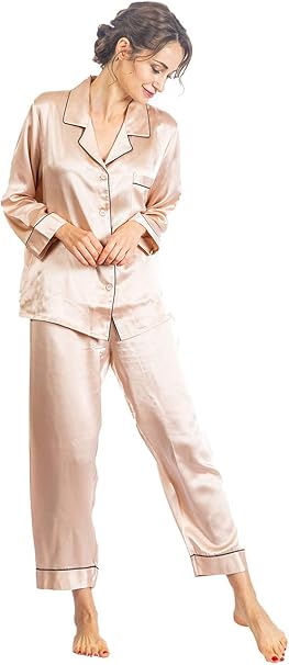 kurevy レディース シルクパジャマ