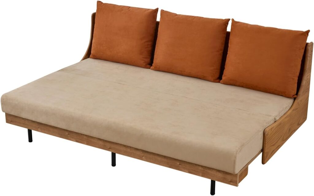 大川家具 ソファ ベッド セミダブル ハイバック