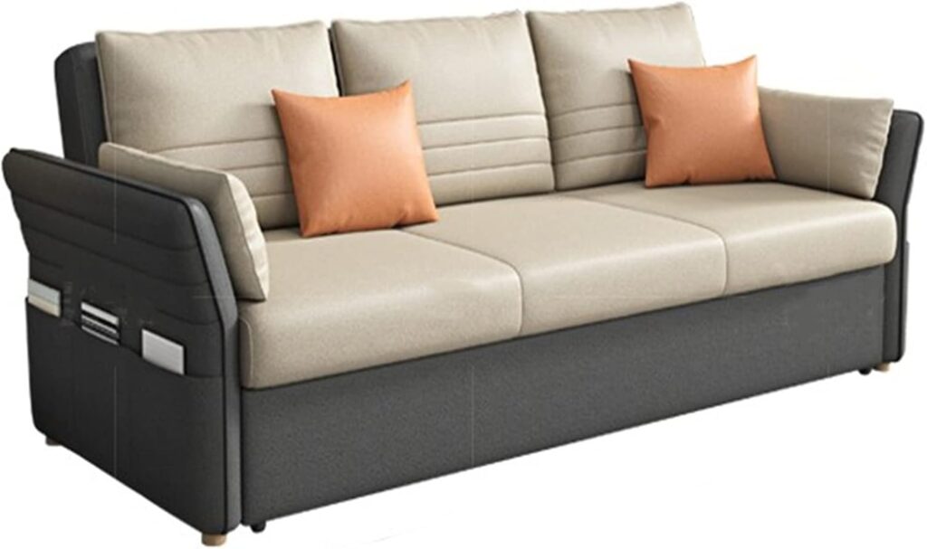 二重目的の多機能三人ソファーベッド折りたたみ式
