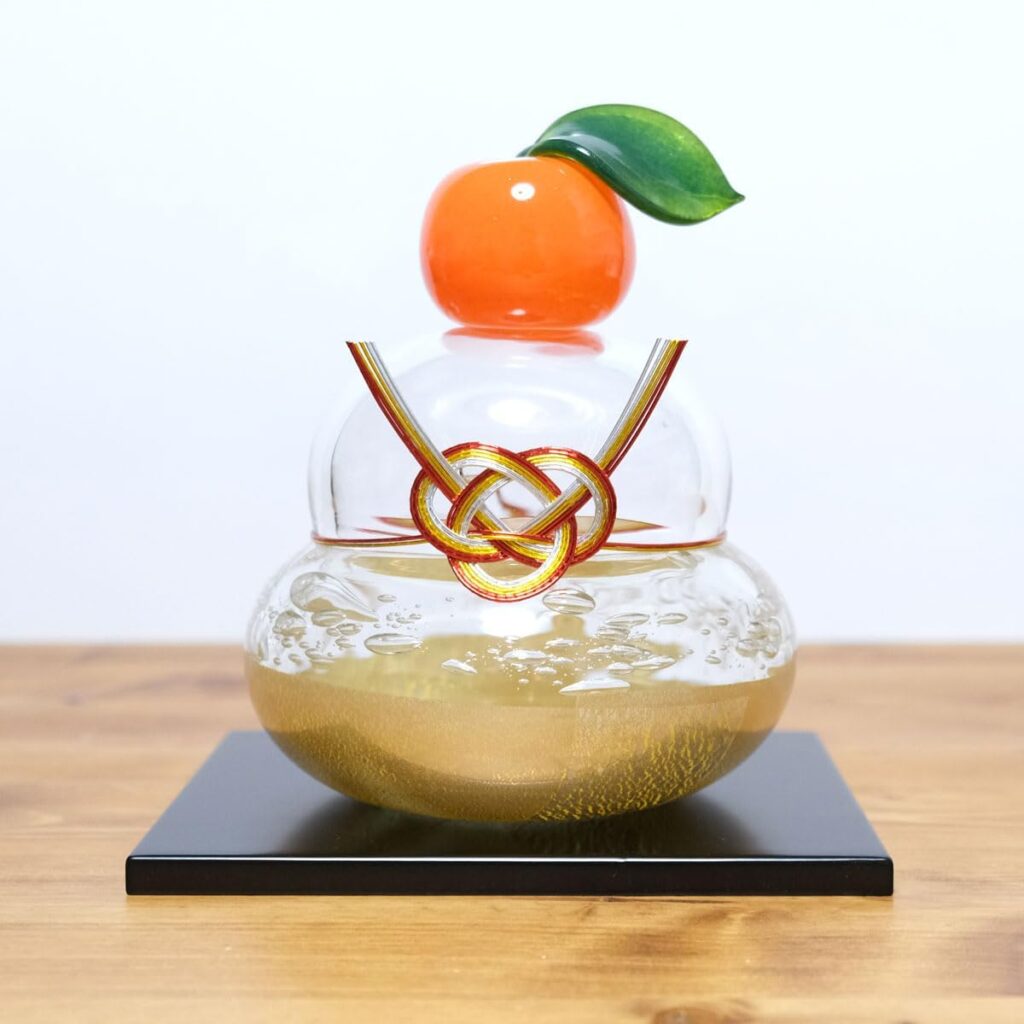 グラスキャリコ ガラスの鏡餅