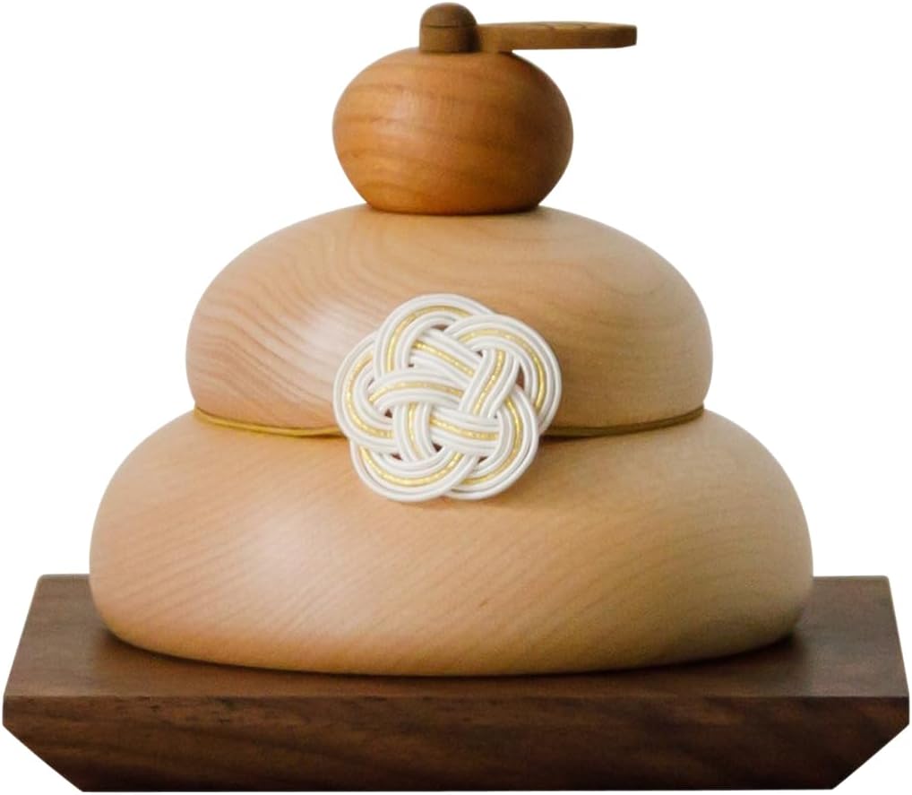 ぷりふあ 正月飾り 木製 鏡餅