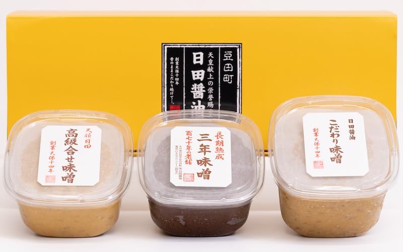 天皇献上の栄誉を賜る 日田醤油 3種