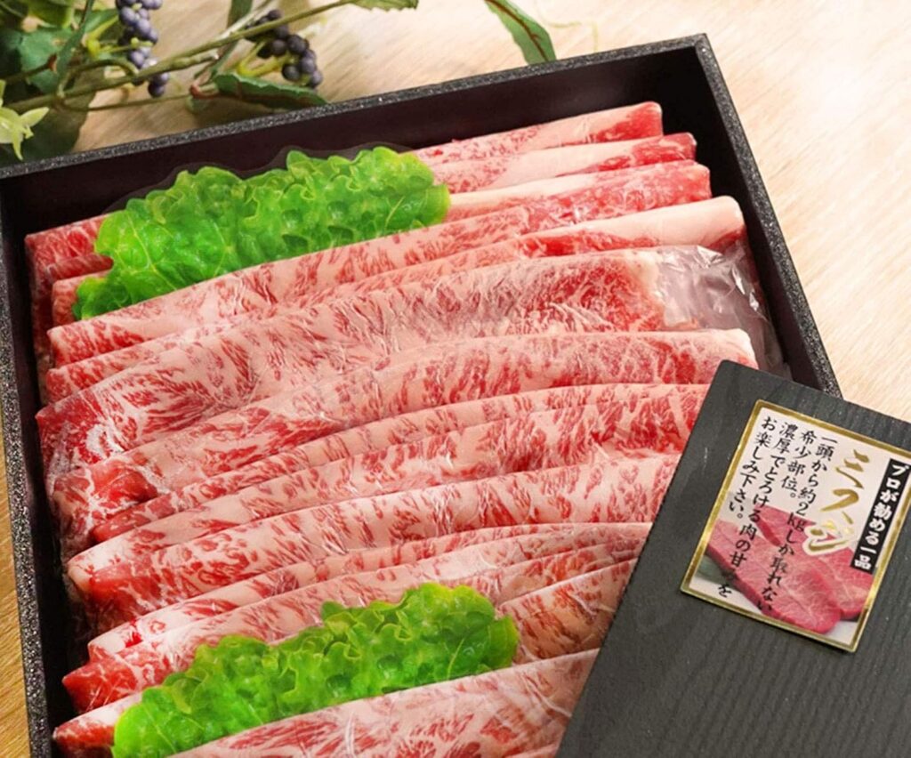 お歳暮 希少部位 国産牛 上 ミスジ スライス すき焼き