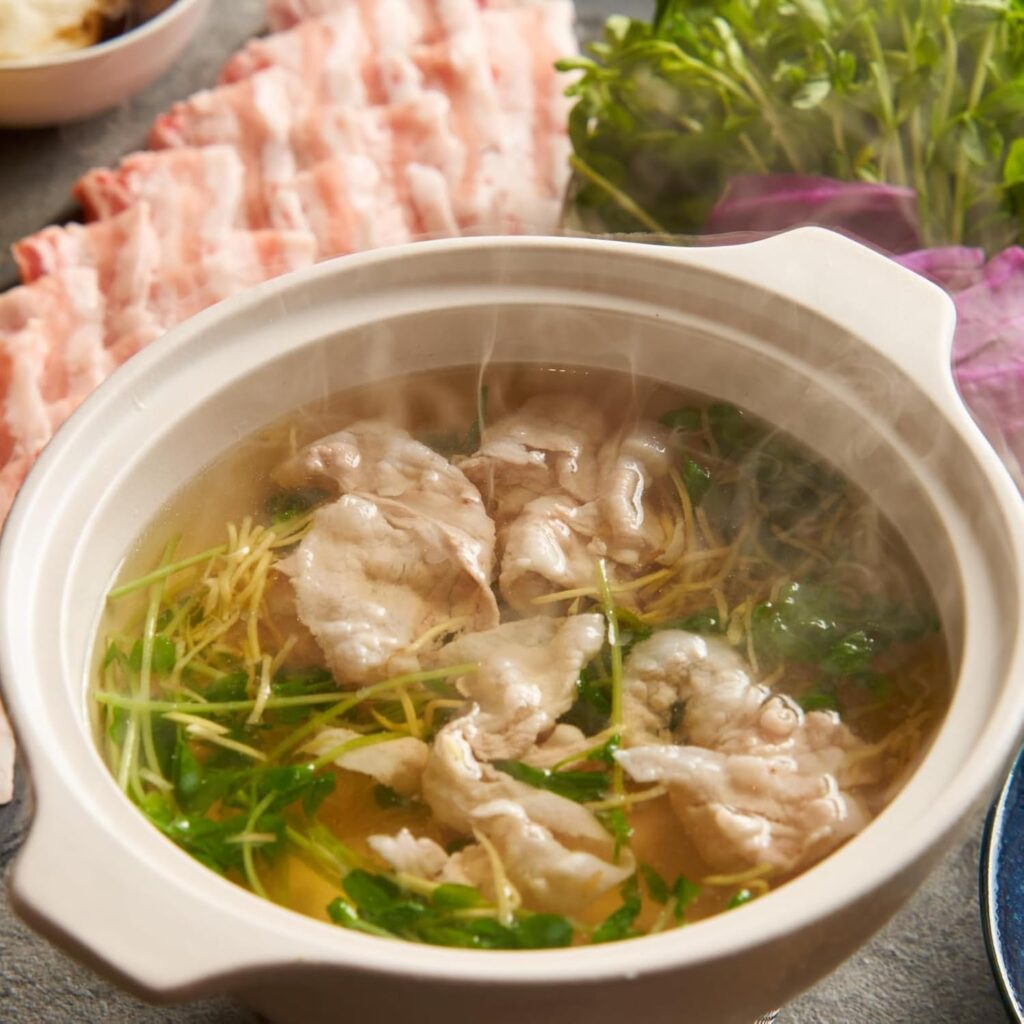 TAKUNABE しゃぶしゃぶ 麓山高原豚 とろろ生姜しゃぶしゃぶ鍋