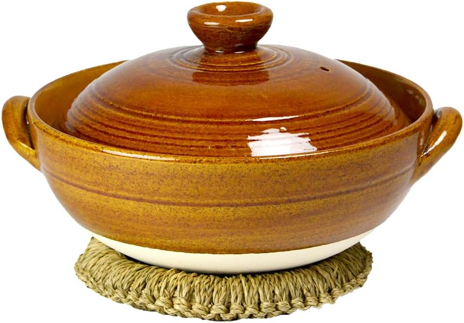 伝統本舗 炊きじょうず土鍋 飴釉