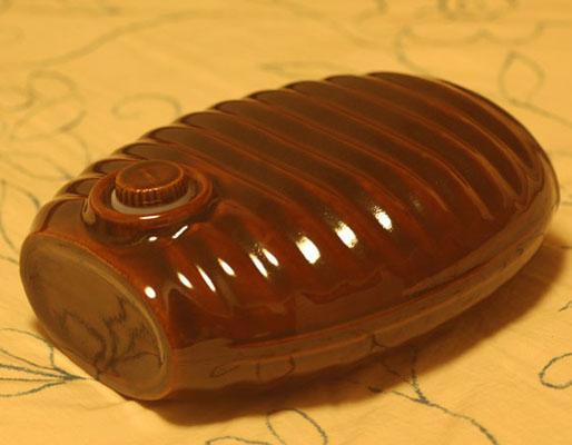 レトロな陶器の湯たんぽ